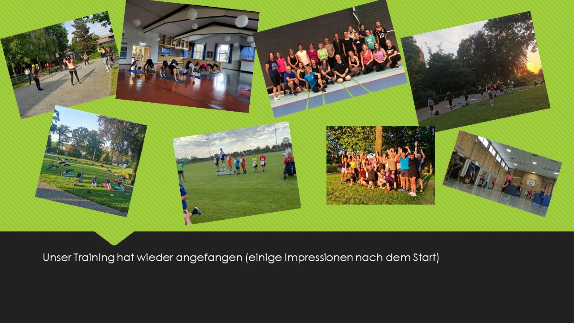 Unser Training startet nach der Sommerpause
