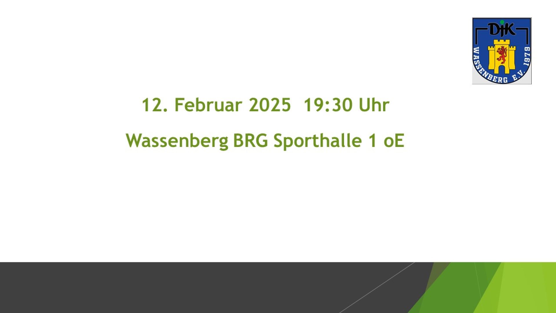 Jahreshauptversammlung 2025