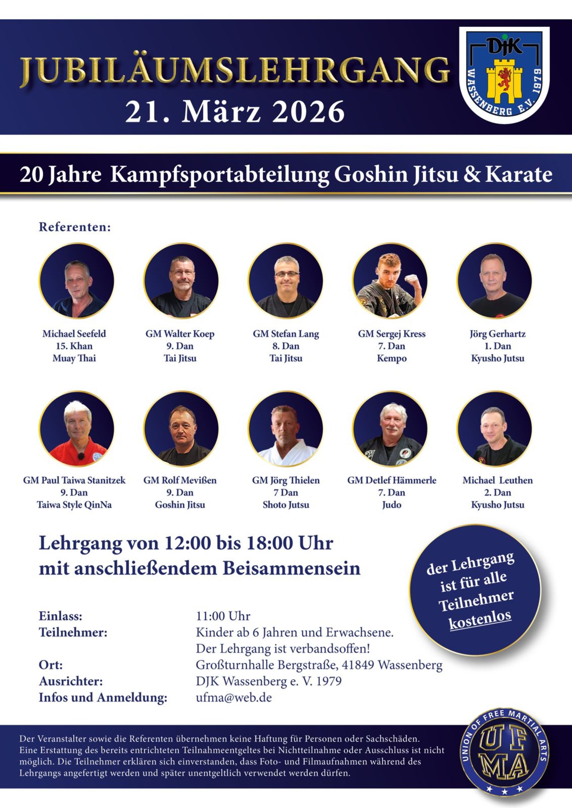 Jubiläum in unserer Kampfsport Abteilung